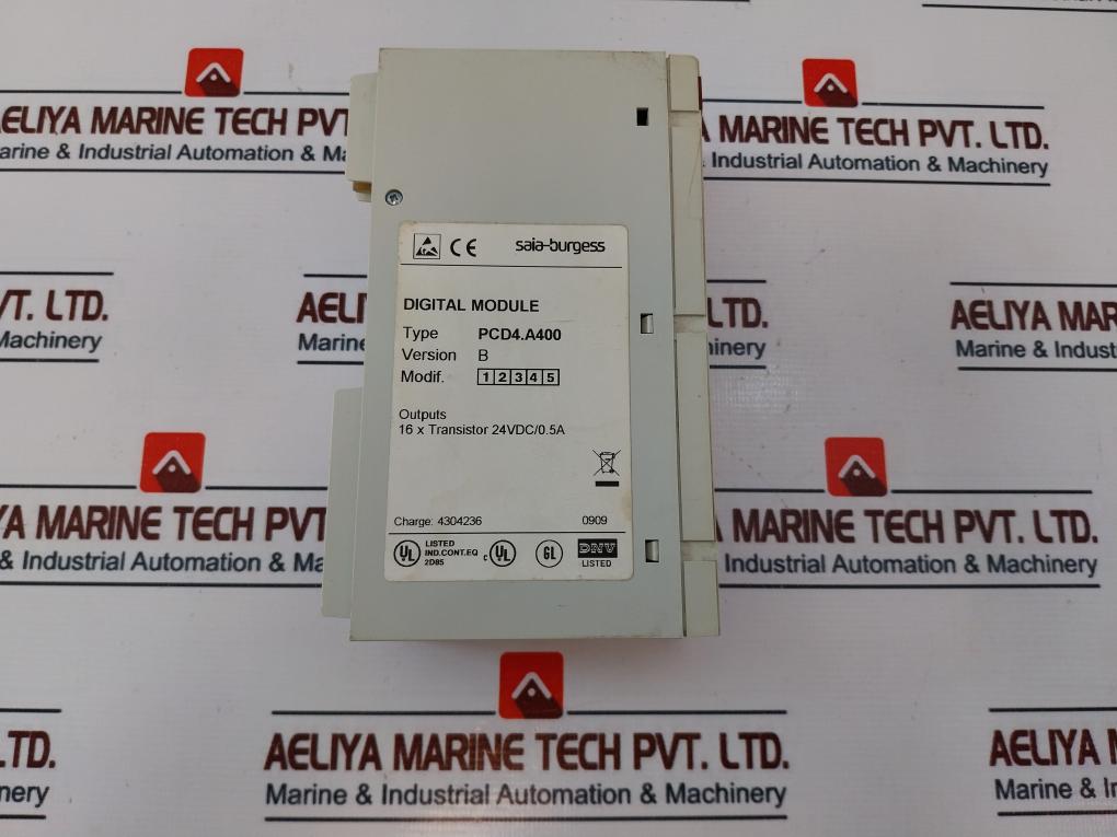 Saia-burgess Pcd4.A400 Digital Output Module 24Vdc 0.5A Version: B