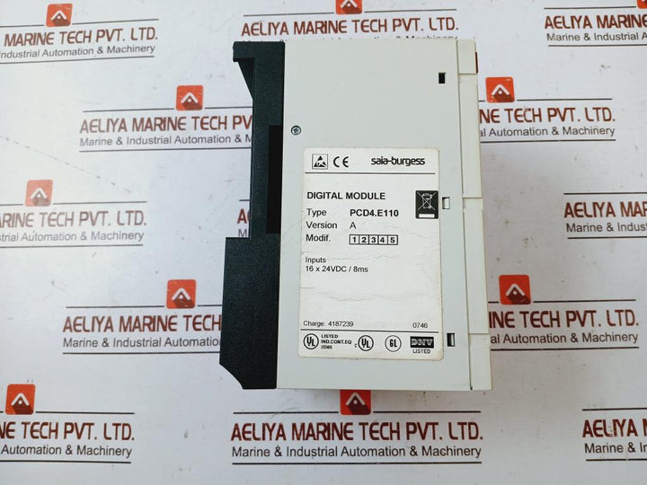 Saia-burgess Pcd4.E110  Pcd4.A400 Digital Input/Output Module