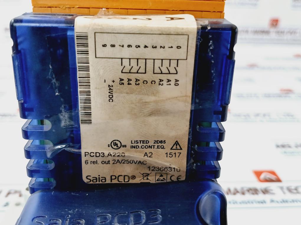 Saia Pcd3.A220 Digital Output Module W/ Pcd3.C100 Holder