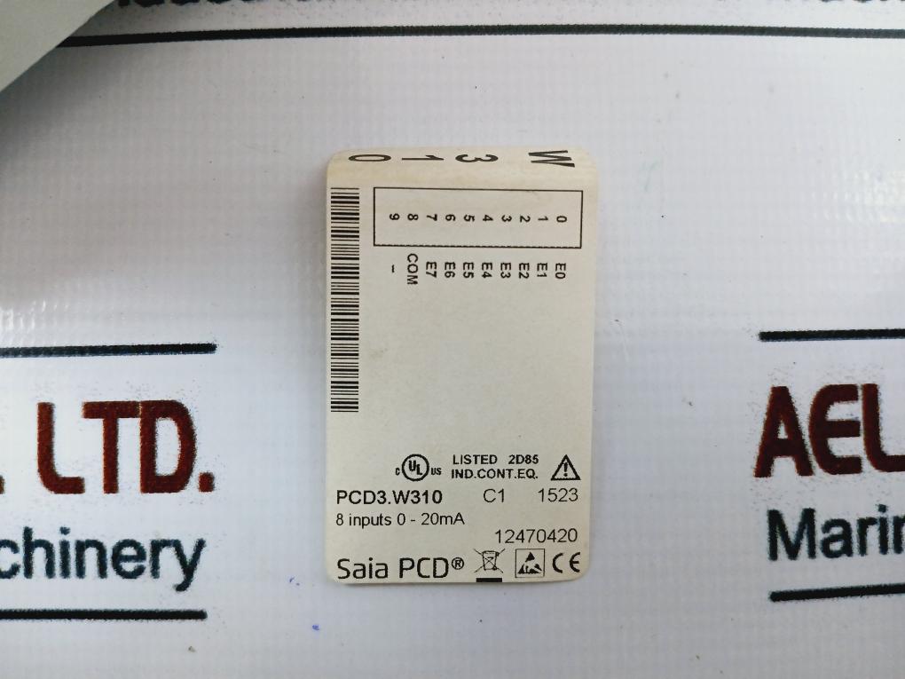 Saia Pcd3.M3230, Pcd3.W310 Analog Input Module Processor Unit