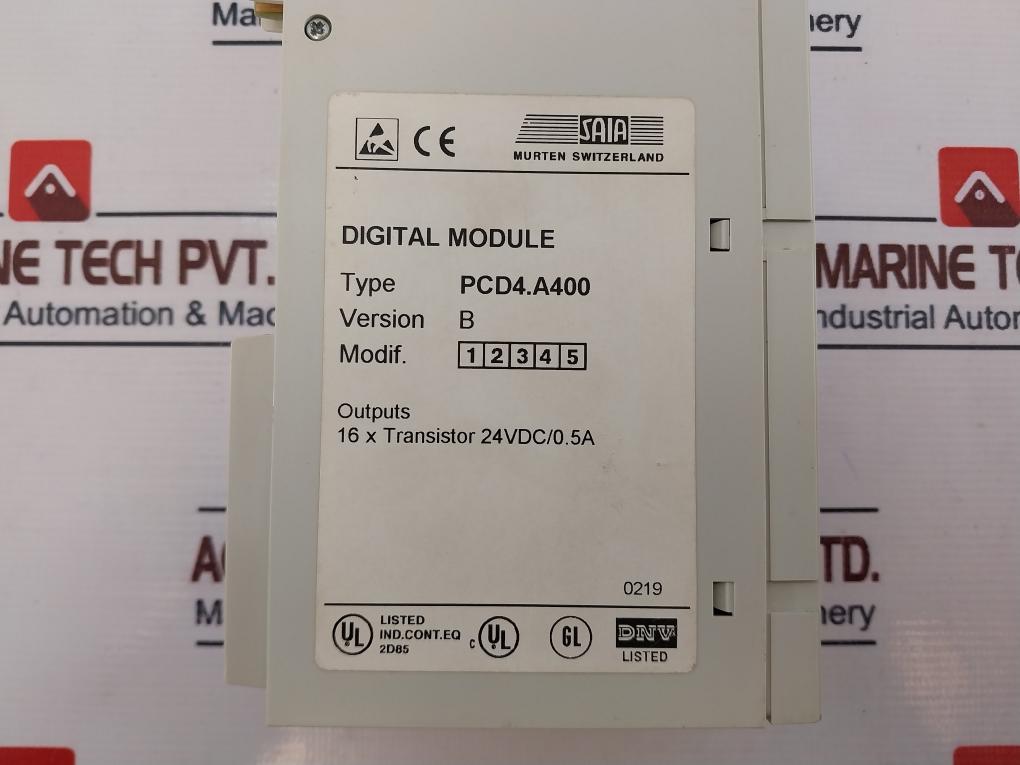 Saia Pcd4.A400 Digital Output Module Version: B