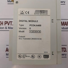 Saia Pcd4.A400 Digital Output Module Version: B