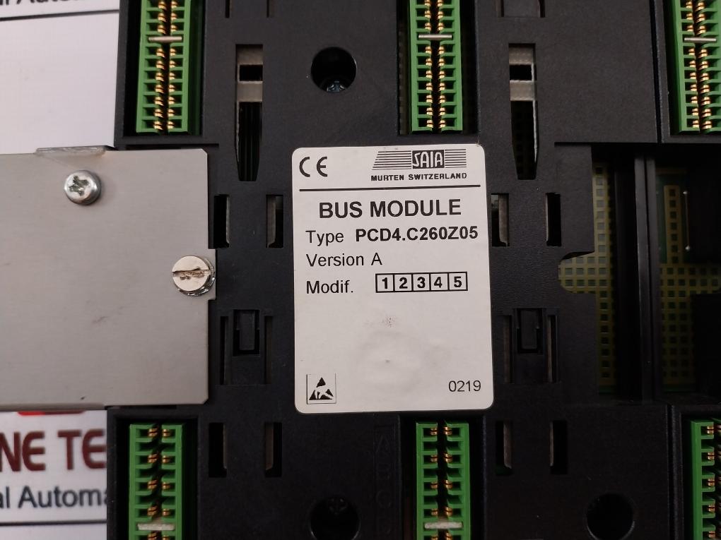 Saia Pcd4.C260Z05 Bus Module Ver A