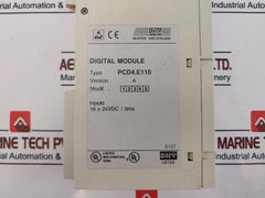Saia Pcd4.E110 Digital Input Module Version: A 16 X 24Vdc/ 8Ms