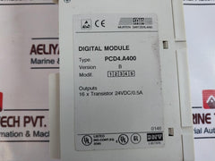 Saia Pcd4.E110,Pcd4.E11,Pcd4.A40 Digital Module 16 X 24Vdc/8Ms