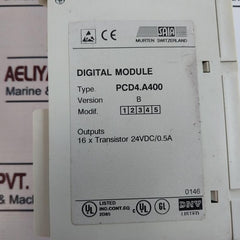 Saia Pcd4.E110,Pcd4.E11,Pcd4.A40 Digital Module 16 X 24Vdc/8Ms