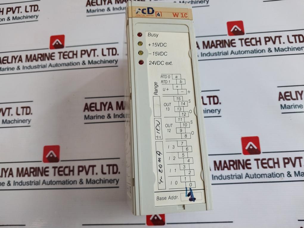 Saia Pcd4.W100 Analog Module Control Device Version: D