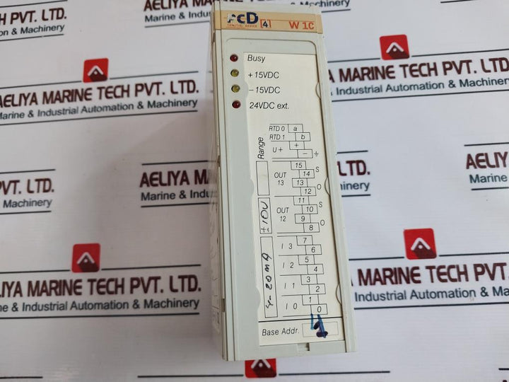 Saia Pcd4.W100 Analog Module Control Device Version: D