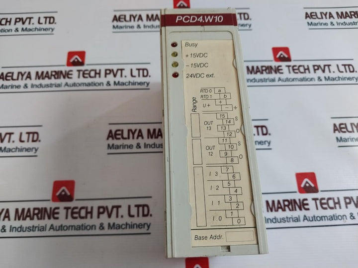 Saia Pcd4.W100 Analog Module Version: D