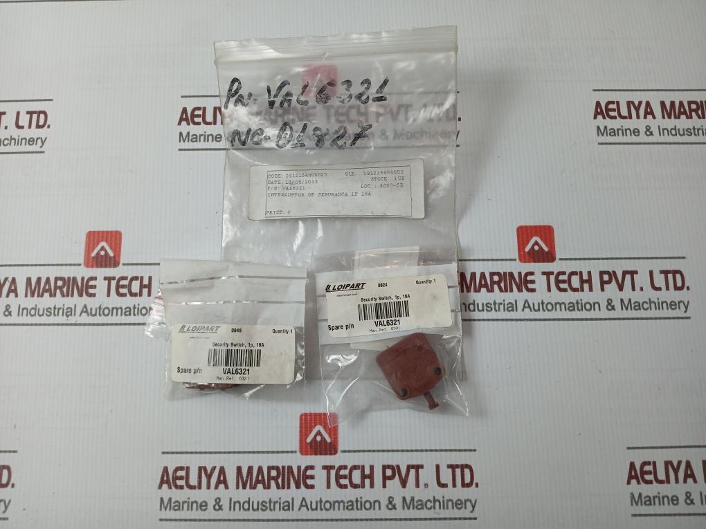 Saia Xp Micro Limit Switch 1P 16A Val6321 3912154800027 Nc-01827