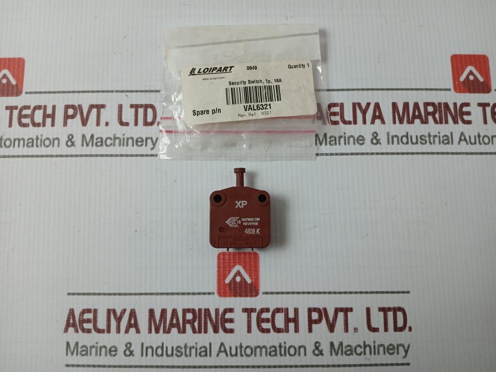 Saia Xp Micro Limit Switch 1P 16A Val6321 3912154800027 Nc-01827