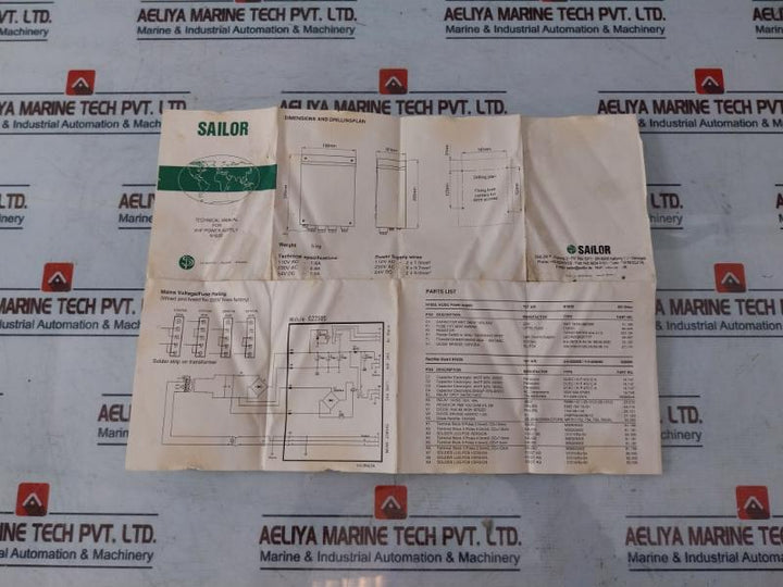 Sailor N163S Ac/Dc Power Supply 801194 Ip40 50/60Hz