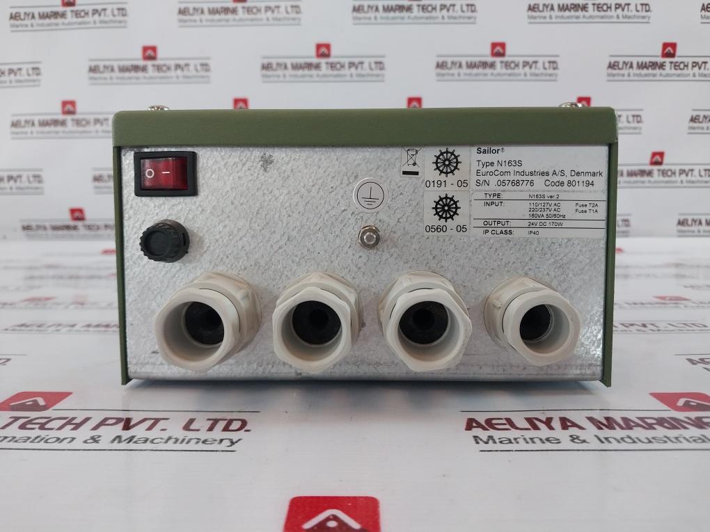 Sailor N163S Ac/Dc Power Supply, 622605Ed-3, 110/127V, 220/237V