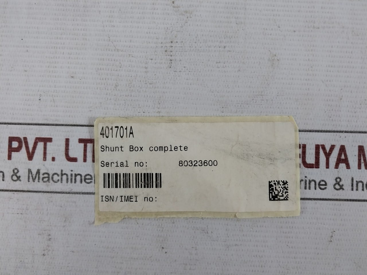 Sailor Tt-1701A Shunt Box Complete 401701A