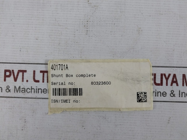 Sailor Tt-1701A Shunt Box Complete 401701A