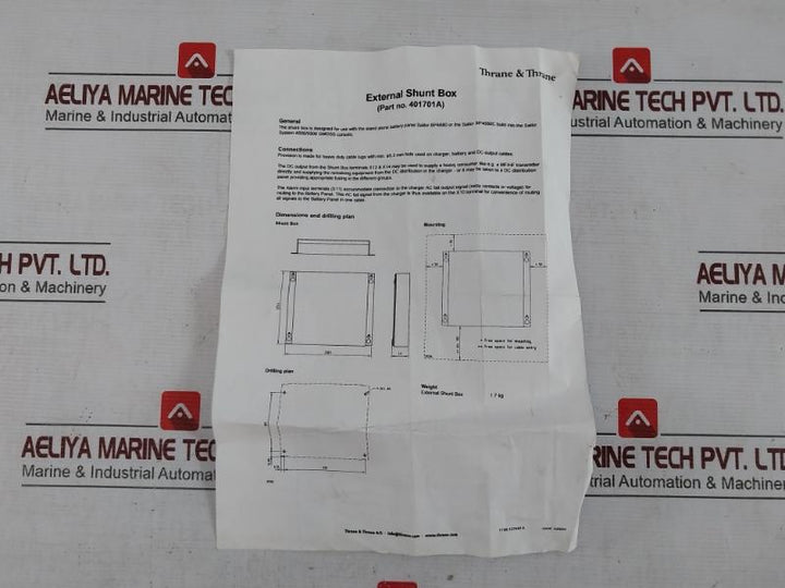 Sailor Tt-1701A Shunt Box Complete 401701A
