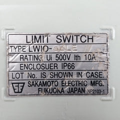 Sakamoto Lwio-able Limit Switch Ip66