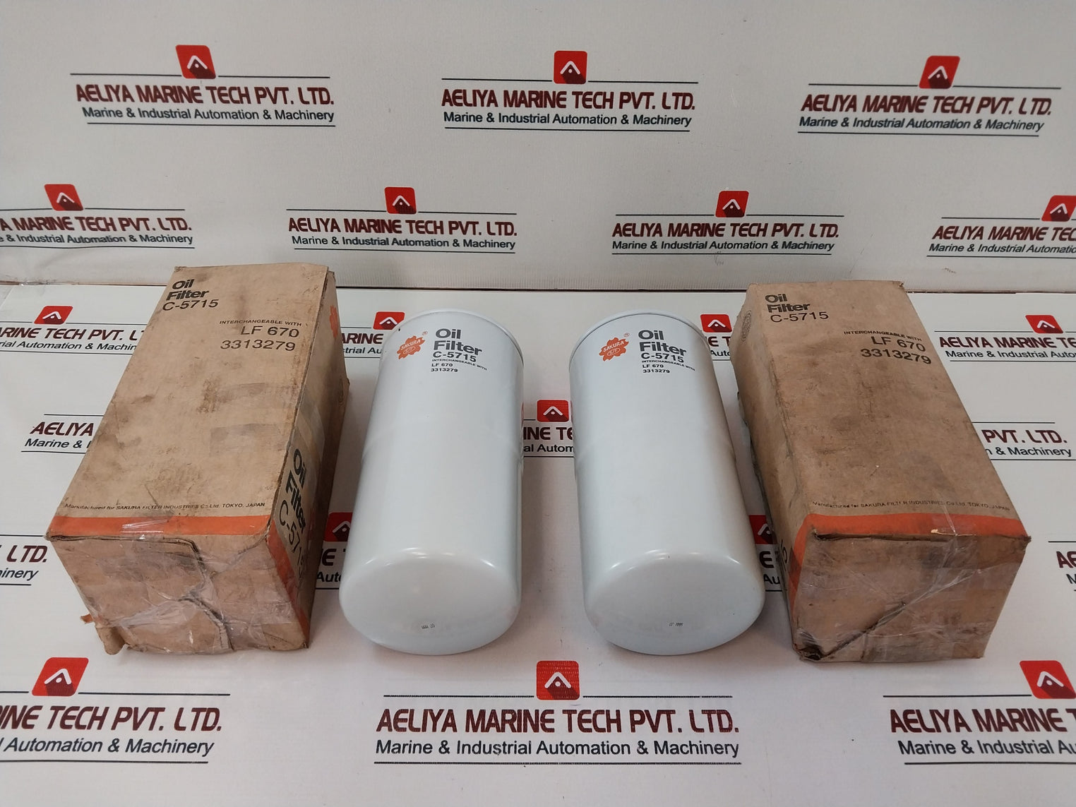 Sakura C-5715 Oil Filter Interchangeable With Lf 670