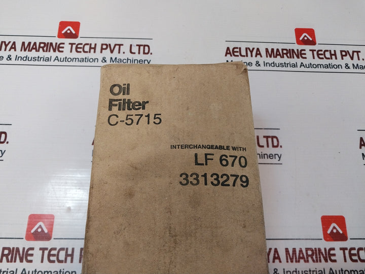 Sakura C-5715 Oil Filter Interchangeable With Lf 670