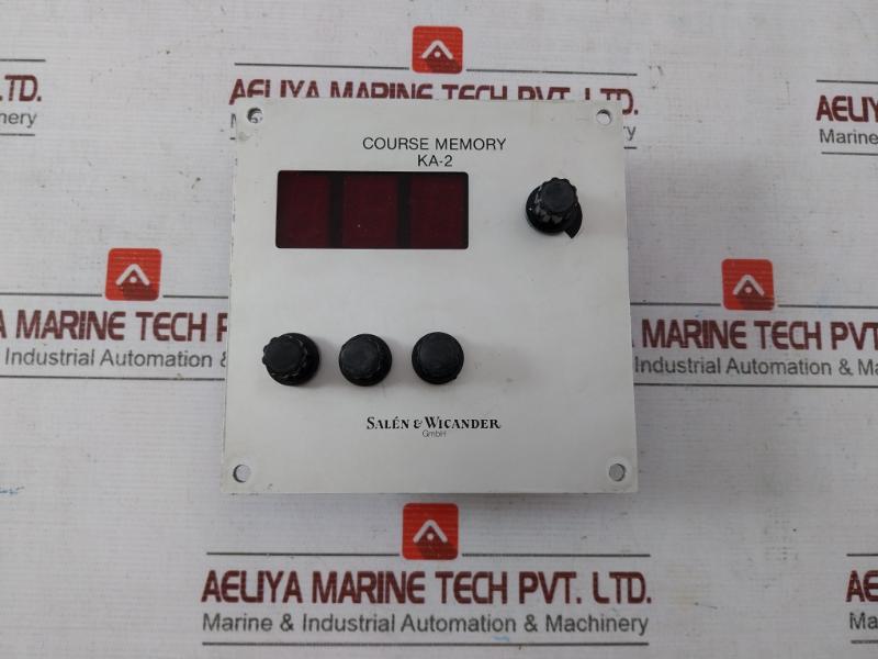 Salen & Wicander Ka-2 Course Memory Unit Front Panel Bv 222-0-01255 P.2X110V