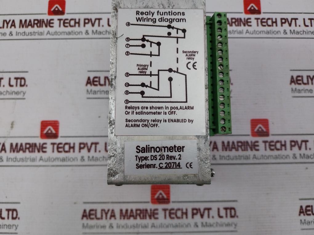 Alfa Laval Salinometer Ds 20 Main Supply 90-120/200-240 Volt Ac