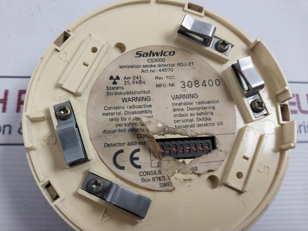 Salwico Rdj-2T Ionization Smoke Detector Rev: R2C