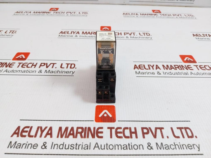 Salzer 2Pole Relay With Socket 5A 240Vac Msp 2P 240A