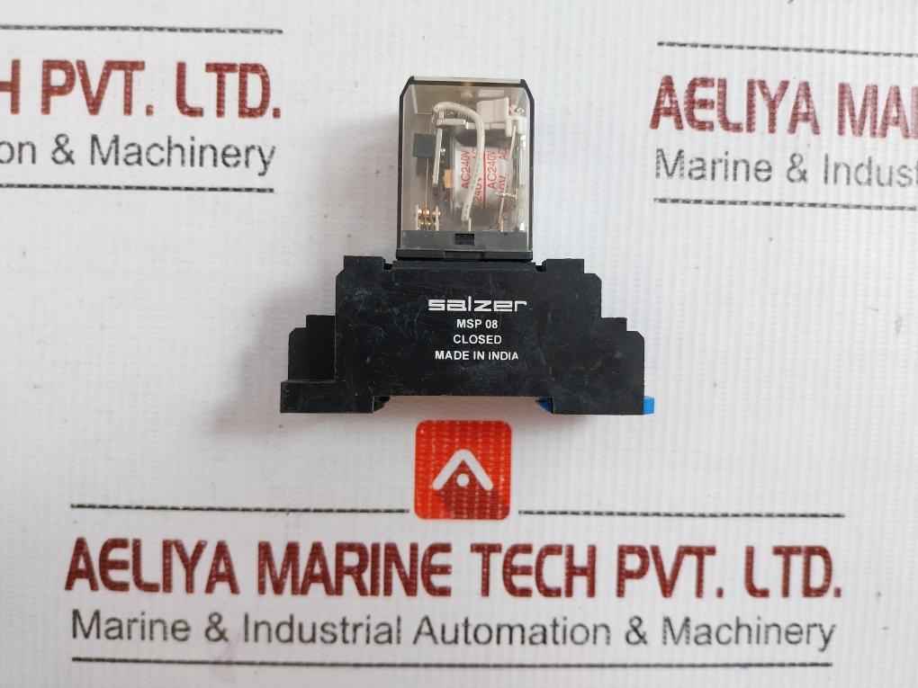 Salzer 2Pole Relay With Socket 5A 240Vac Msp 2P 240A