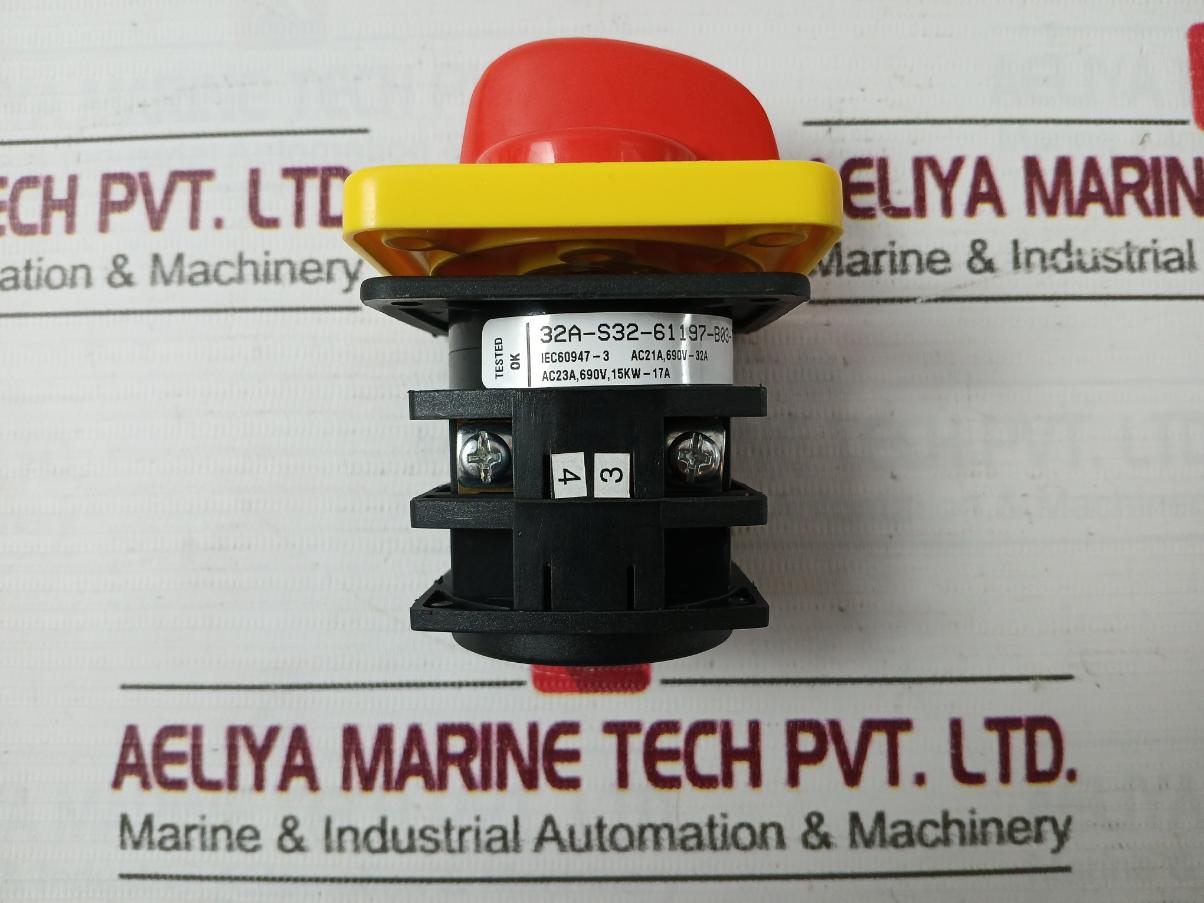 Salzer 32A-s32-61197-b03-tdyr Operated Rotary Switch 690V-32A