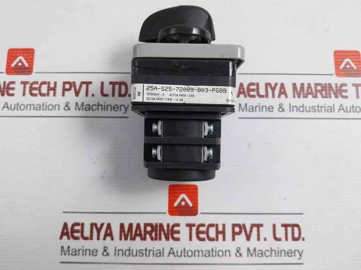 Salzer Cam Operated Rotary Switch Part No.25A-s25-72009-b03-pgbb