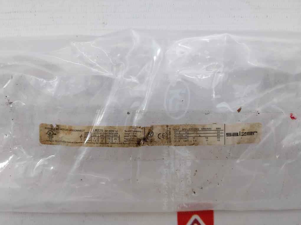 Salzer Lb225 Load Break Switch 25A 600V Ac Iec/En 60947-3