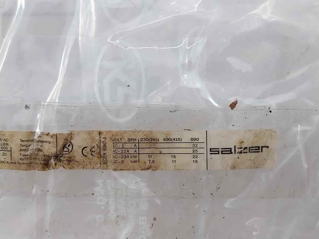 Salzer Lb225 Load Break Switch 25A 600V Ac Iec/En 60947-3