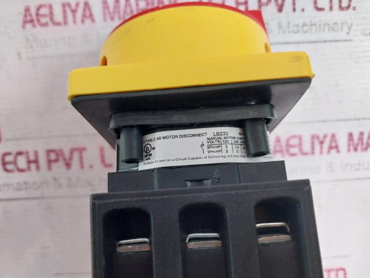 Salzer Lb232 Load Break Switch 32309 32A 600Vac 1.7 Nm