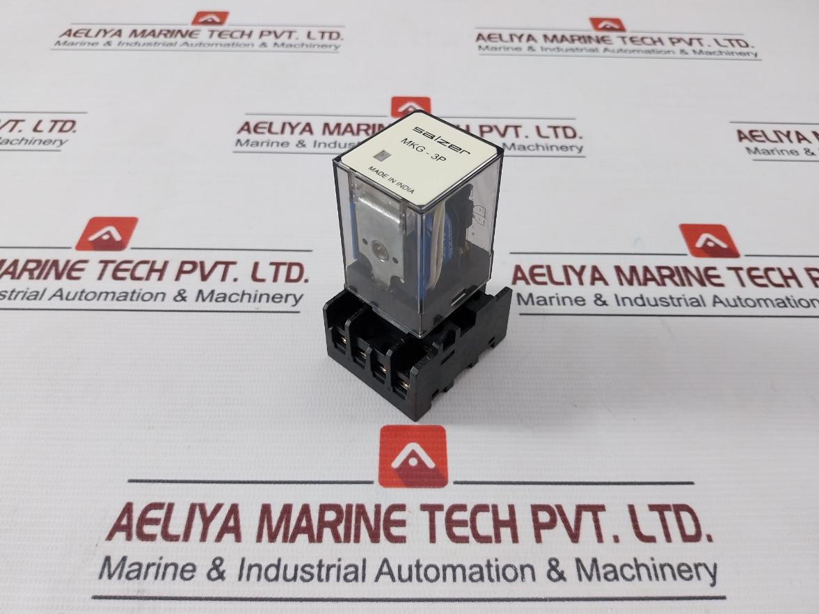 Salzer Mkg 3P 24 Plug-in Relay With Base Pf113A-e 24Vdc