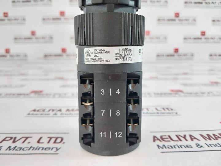 Salzer P220-61069-219M1 Rotary Cam Switch 20A, 300Vac