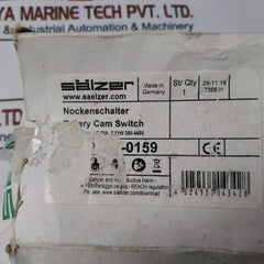 Salzer P220-dk-0159-a01 Rotary Cam Switch 20A, 300Vac