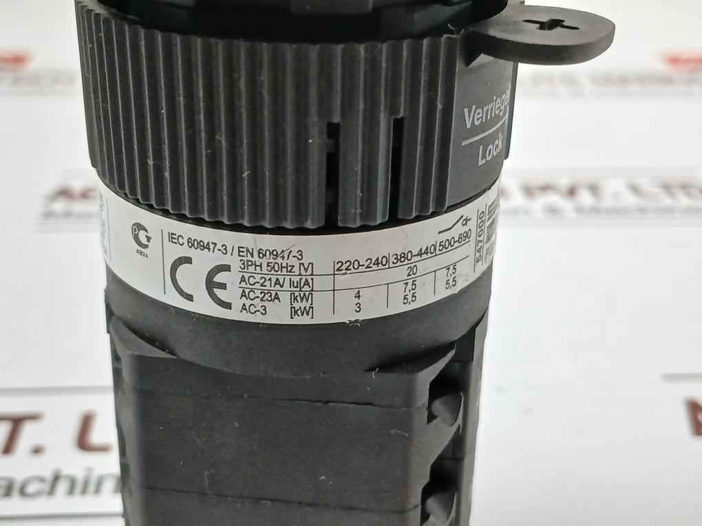 Salzer Rotary Cam Switch 20A, 300Vac Part: P220-61052-s001D