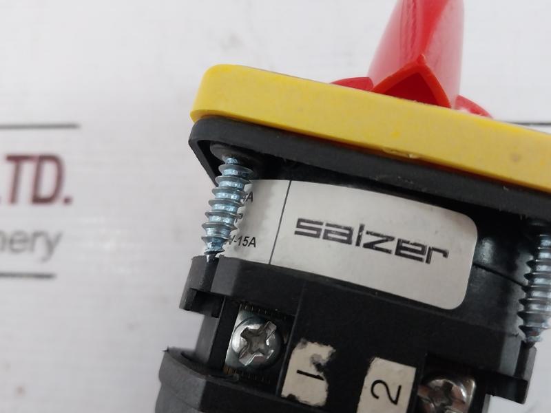 Salzer S16-61198-b03 2 Pole On/Off Cam Operated Rotary Switch 690V 16A