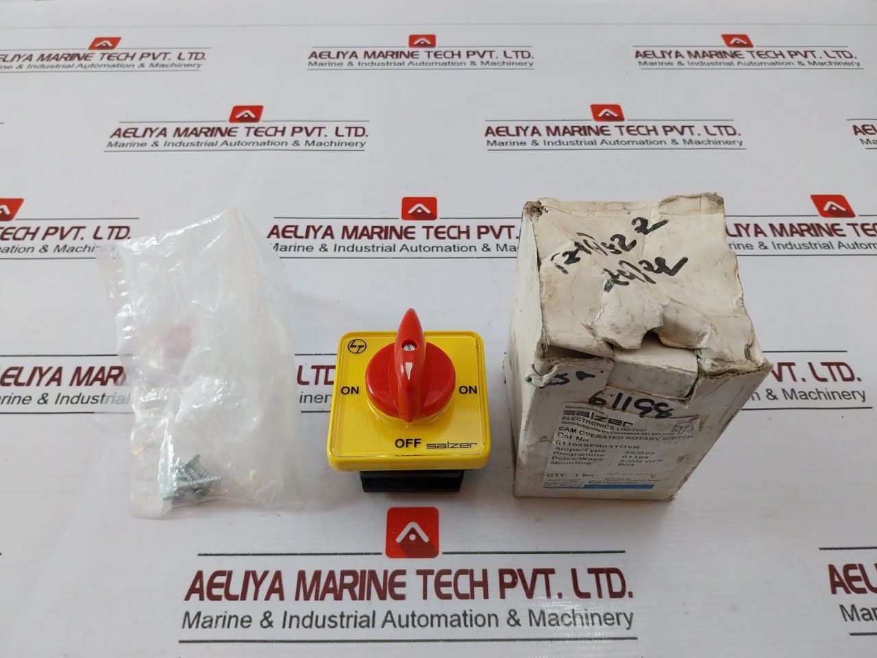 Salzer S25-61198-b03-tdyr Cam Operated Rotary Switch 61198Seb03Tdyr Ac23A-15 Hp