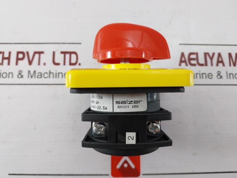 Salzer S25-61198-b03-tdyr Cam Operated Rotary Switch 61198Seb03Tdyr Ac23A-15 Hp