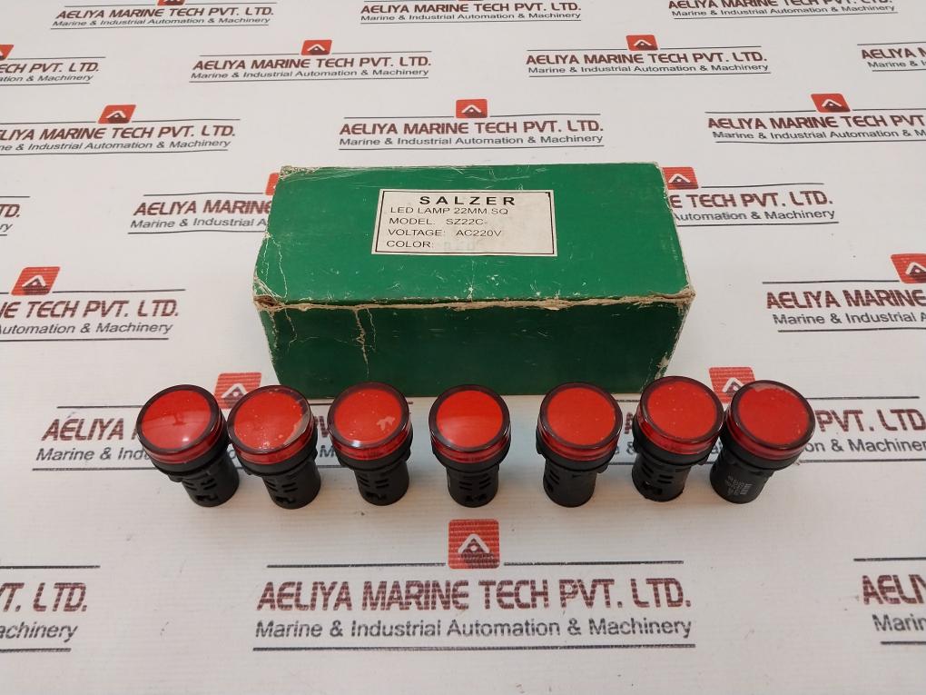 Salzer Sz22-c40 Red Led Lamp Indicator