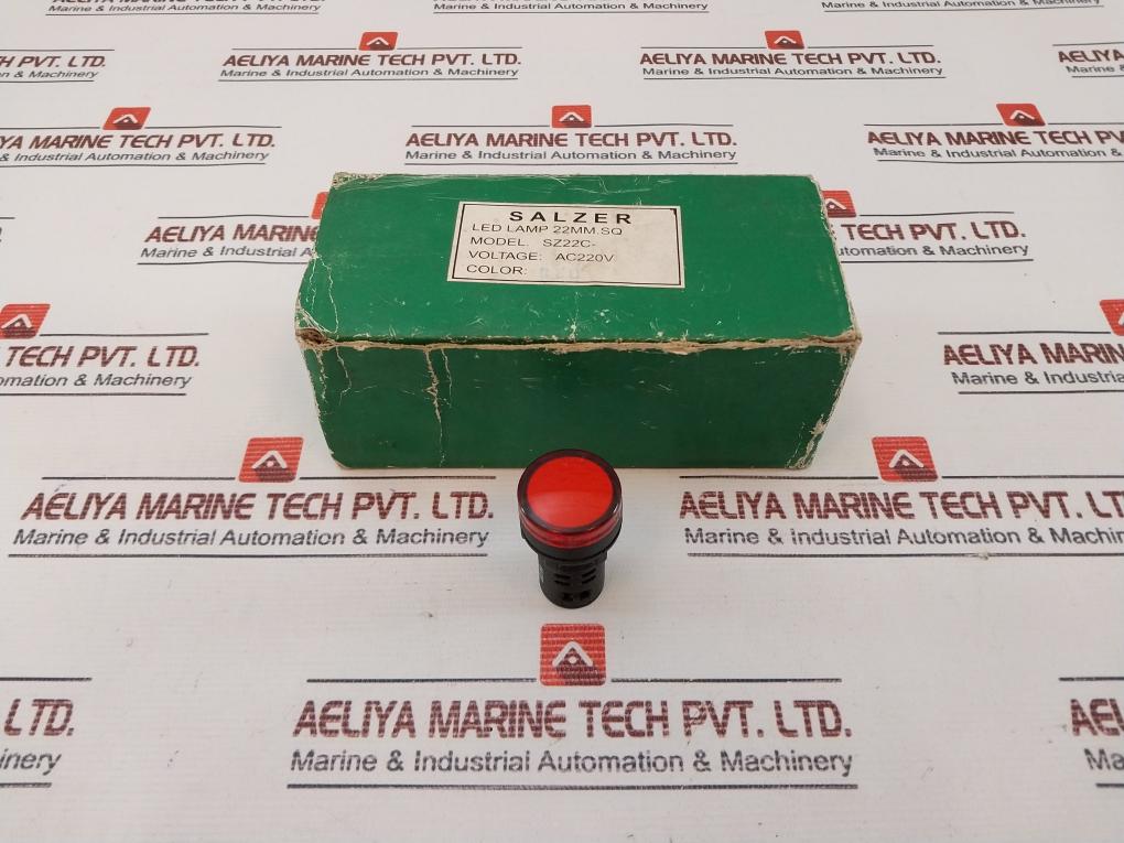 Salzer Sz22-c40 Red Led Lamp Indicator