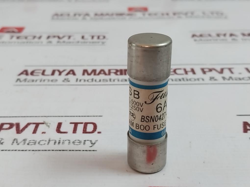 Sam Boo Sc-2 Fast Acting Cartridge Fuse 6A Ac 500V Dc 250V