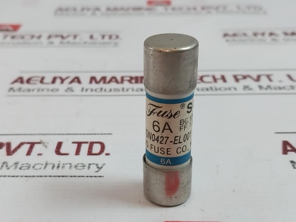 Sam Boo Sc-2 Fast Acting Cartridge Fuse 6A Ac 500V Dc 250V