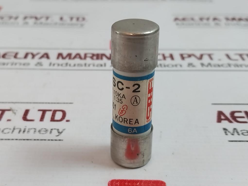 Sam Boo Sc-2 Fast Acting Cartridge Fuse 6A Ac 500V Dc 250V