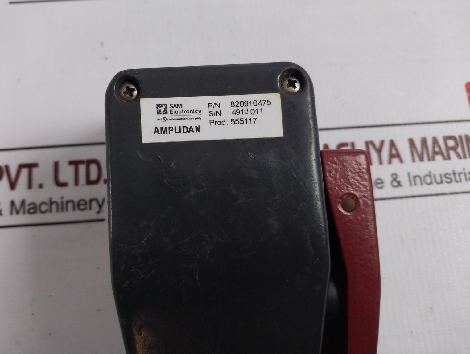 Sam Electronics 820910475 Amplidan Microphone Intercommunication System 555117