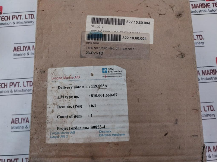 Sam Electronics Dpu 2010 Module 810.001.660-07 810.001.660-05
