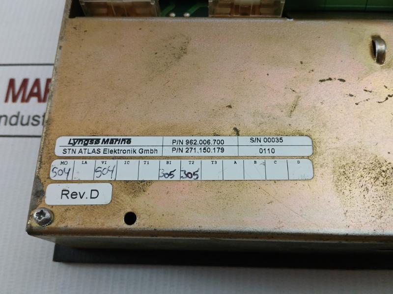 Sam Electronics Engine Safety System 24Vdc Rev.D Ess 40M