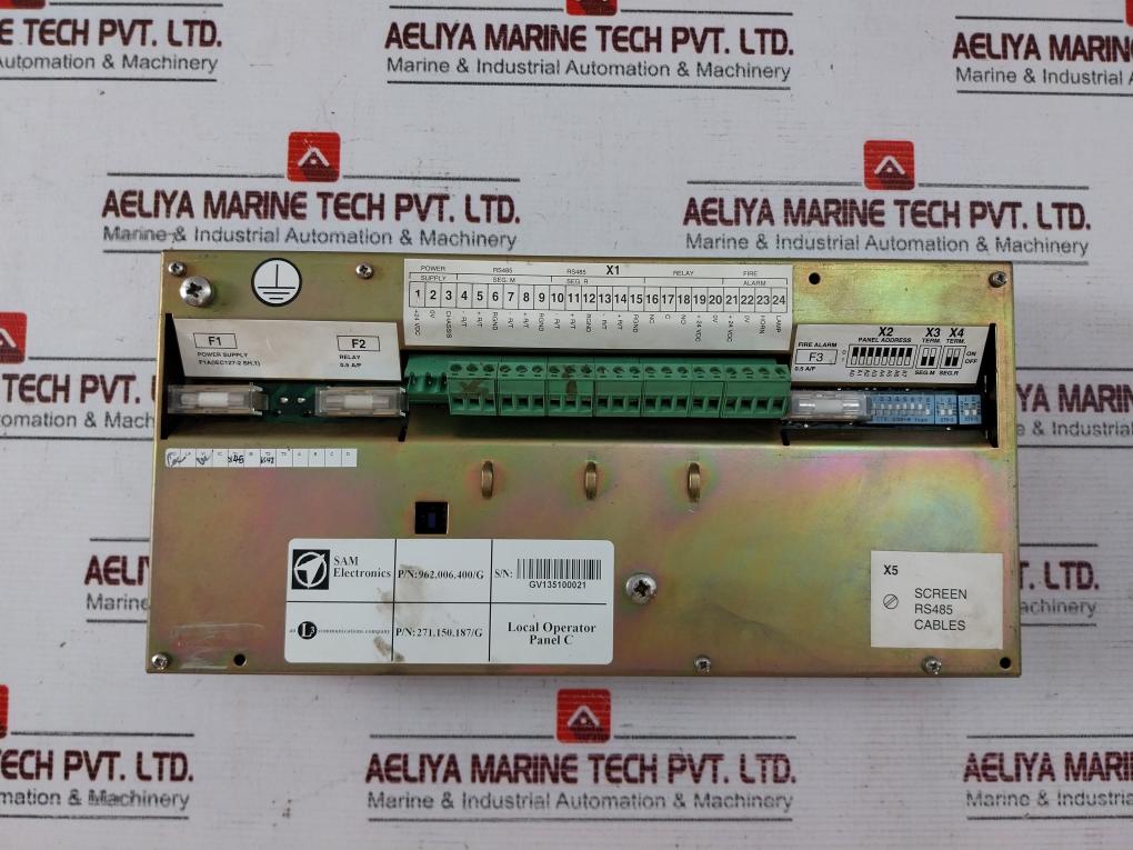 Sam Electronics Mcs 40M Monitoring And Control System