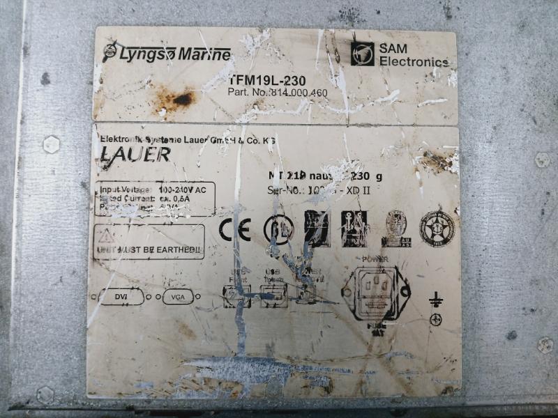 Sam Electronics Tfm19L-230 Hmi Touch Panel Display 100-240Vac